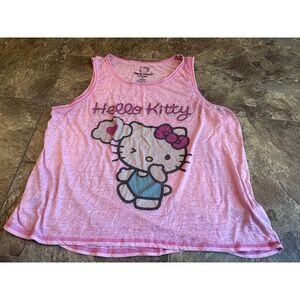 Hello Kitty by Sanrio Pink Graphic Tank Top Girls Size XL (16-18)‎